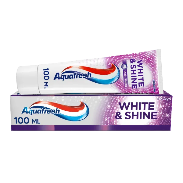 Aquafresh White & Shine fluoridos fogkrém 100 ml  termékhez kapcsolódó kép