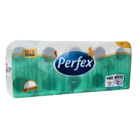 Perfex Pure White toalett papír 2 rétegű 10 tekercs termékhez kapcsolódó kép