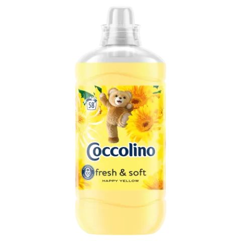 Coccolino Fresh & Soft Happy Yellow öblítőkoncentrátum 58 mosás 1450 ml termékhez kapcsolódó kép