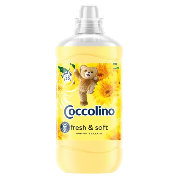 Coccolino Fresh & Soft Happy Yellow öblítőkoncentrátum 58 mosás 1450 ml termékhez kapcsolódó kép