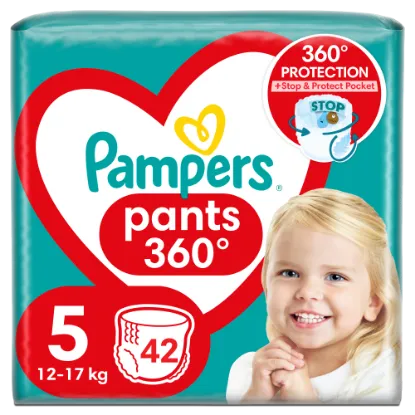 Pampers Pants Bugyipelenka, Méret: 5, 42 db pelenka, 12kg-17kg termékhez kapcsolódó kép