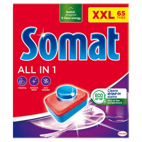 Somat All in 1 gépi mosogatótabletta 65 db 1144 g termékhez kapcsolódó kép