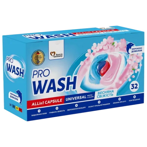 ProWash "Spring Freshness" (Tavaszi frissesség) univerzális mosókapszula 32db termékhez kapcsolódó kép