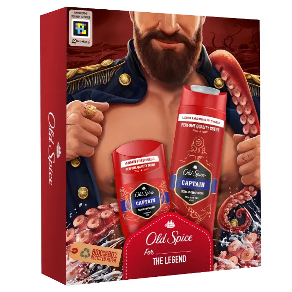 Old Spice Dark Captain ajándékcsomag (stift dezodor és tusfürdő) termékhez kapcsolódó kép