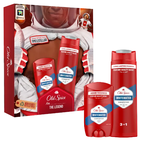 Old Spice Whitewater Astronaut ajándékcsomag (stift dezodor és tusfürdő) termékhez kapcsolódó kép