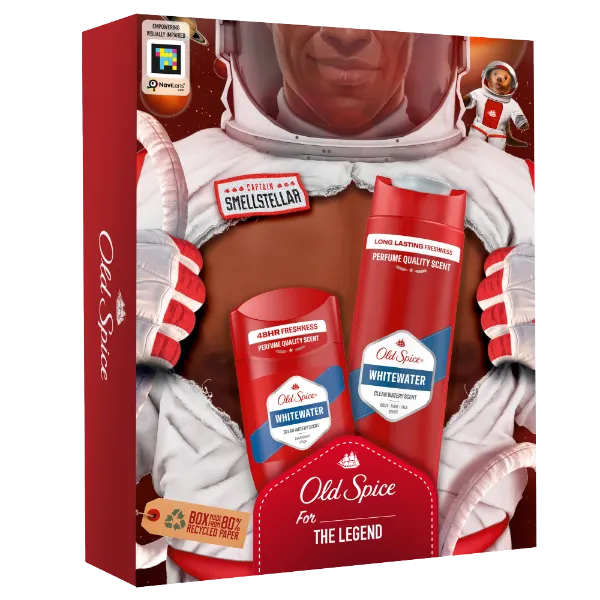 Old Spice Whitewater Astronaut ajándékcsomag (stift dezodor és tusfürdő) termékhez kapcsolódó kép