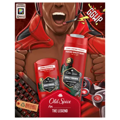 Old Spice Wolfthorn Gamer ajándékcsomag (stift dezodor és tusfürdő) termékhez kapcsolódó kép