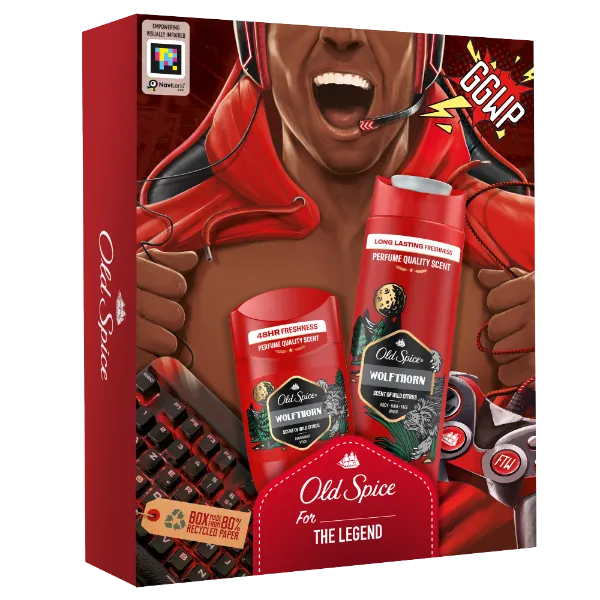 Old Spice Wolfthorn Gamer ajándékcsomag (stift dezodor és tusfürdő) termékhez kapcsolódó kép