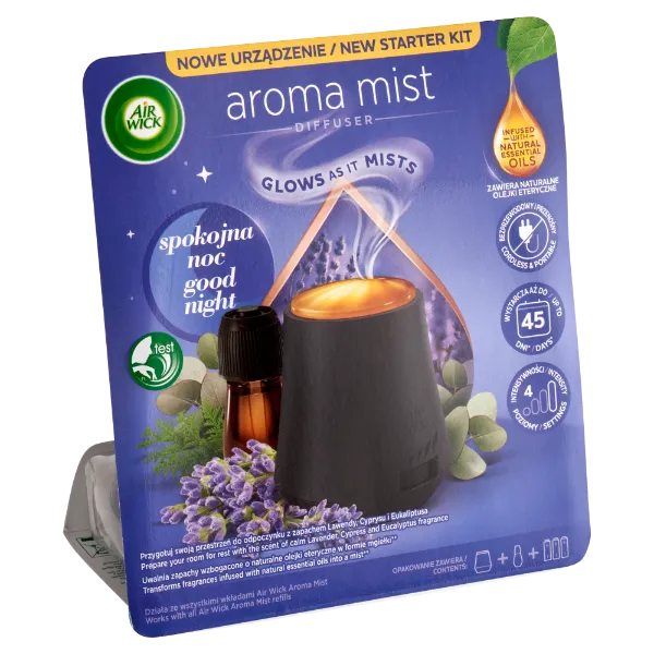 Air Wick Aroma Mist Édes Álom aroma diffúzor készülék és utántöltő 20 ml termékhez kapcsolódó kép