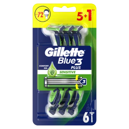 Gillette Blue3 Plus Sensitive, Eldobható Borotva Férfiaknak,  Darabos Kiszerelés termékhez kapcsolódó kép