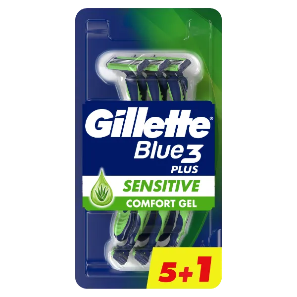 Gillette Blue3 Plus Sensitive, Eldobható Borotva Férfiaknak,  Darabos Kiszerelés termékhez kapcsolódó kép