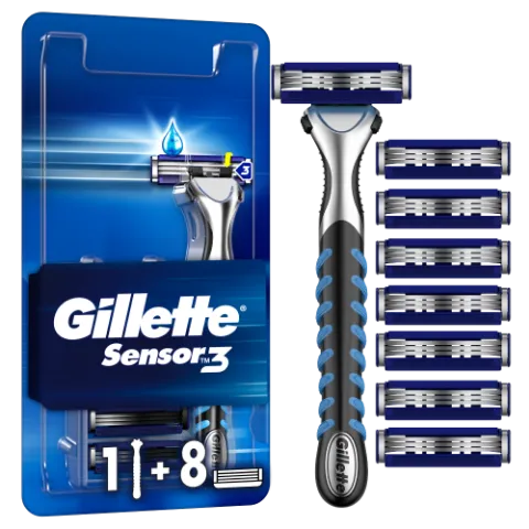 Gillette Sensor3 Borotva, – 8 db Penge termékhez kapcsolódó kép