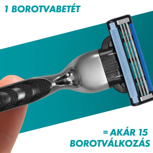 Gillette Mach3 Férfi Borotva, 1 db Gillette Borotva, 2 db Borotvabetét termékhez kapcsolódó kép