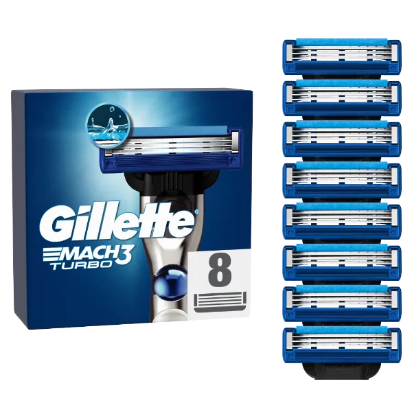 Gillette Mach3 Turbo Borotvabetétek Férfi Borotvához, 8 db Borotvabetét termékhez kapcsolódó kép