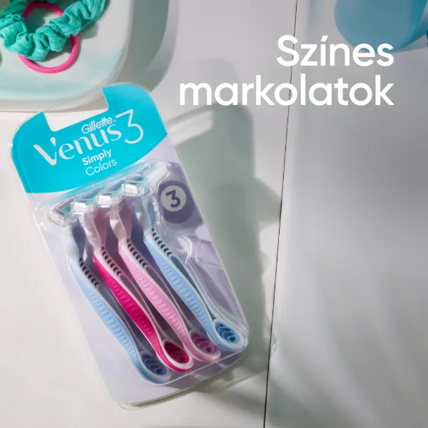 Gillette Venus 3 Colors Eldobható Borotva, 6 Db/Csomag termékhez kapcsolódó kép