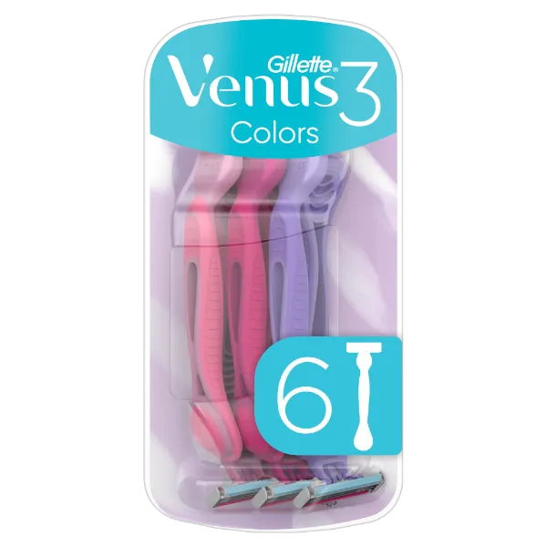 Gillette Venus 3 Colors Eldobható Borotva, 6 Db/Csomag termékhez kapcsolódó kép