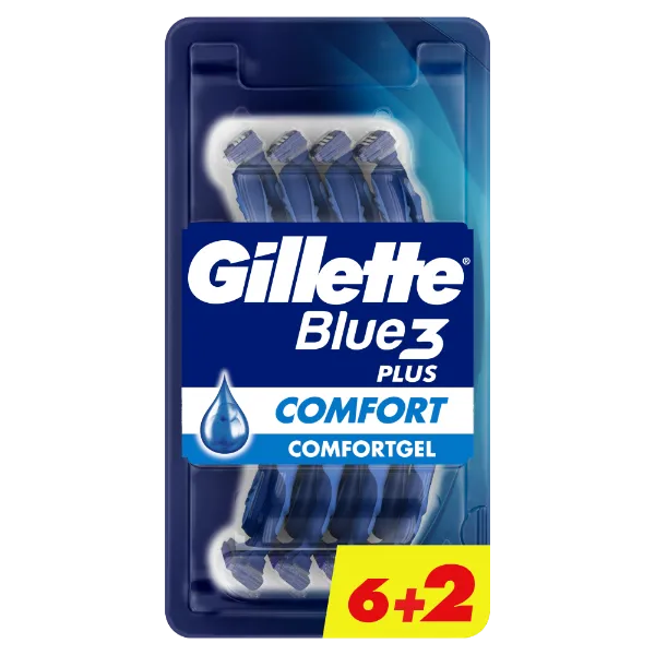 Gillette Blue3 Plus Comfort, Eldobható Borotva Férfiaknak, 8 Darabos Kiszerelés termékhez kapcsolódó kép