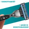 Gillette Mach3 Férfi Borotva, 1 db Gillette Borotva, 5 db Borotvabetét termékhez kapcsolódó kép