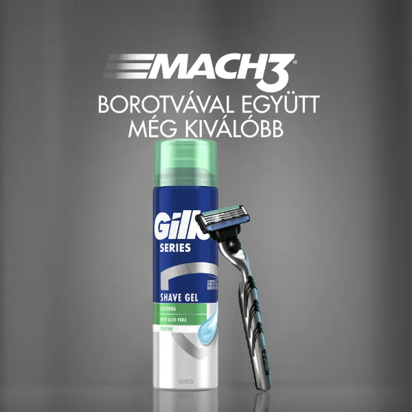 Gillette Series Nyugtató Hatású Borotvazselé Aloe Verával, 240ml termékhez kapcsolódó kép