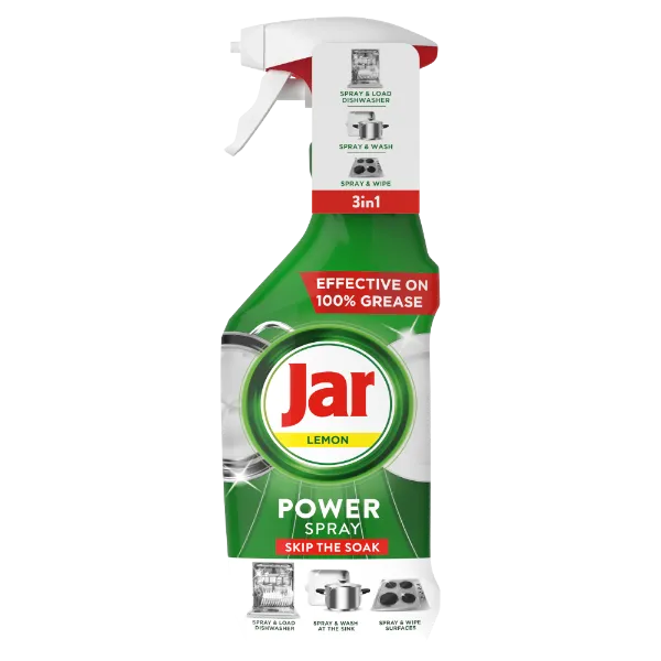 Jar Power Spray, 3 az 1-ben,Könnyű tisztítás és ragyogás az edényekhez és a konyhához, citrom,500 ml termékhez kapcsolódó kép