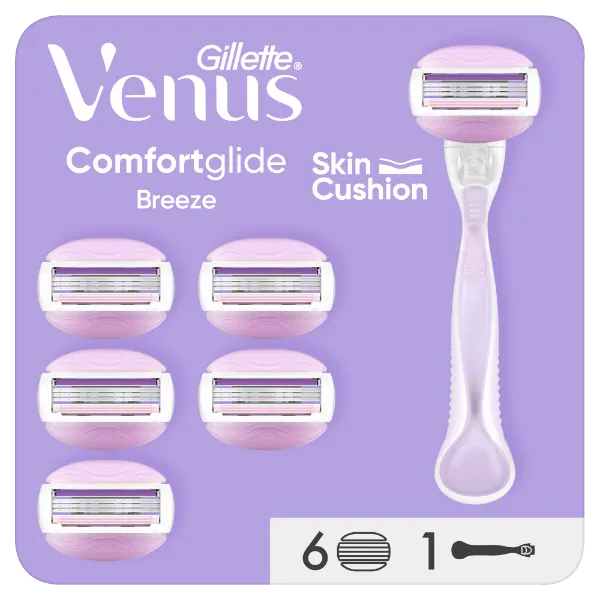 Venus Comfortglide Breeze Borotva, 6 Borotvapenge termékhez kapcsolódó kép