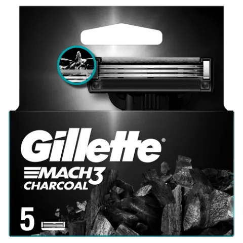 Gillette Mach3 Charcoal Borotvabetétek Férfiaknak, , 5 db Borotvabetét termékhez kapcsolódó kép