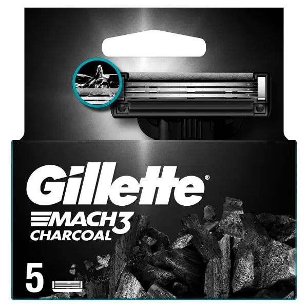 Gillette Mach3 Charcoal Borotvabetétek Férfiaknak, , 5 db Borotvabetét termékhez kapcsolódó kép