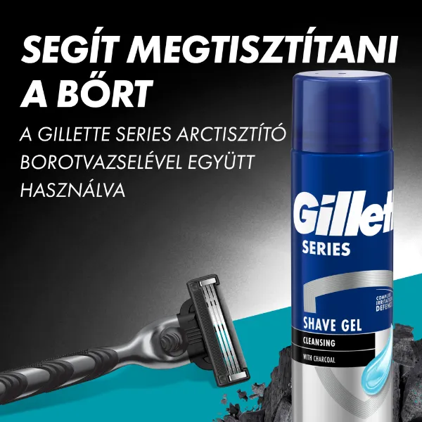 Gillette Mach3 Charcoal Borotva Férfiaknak, 1 Gillette Borotva,, 2 db Borotvabetét termékhez kapcsolódó kép