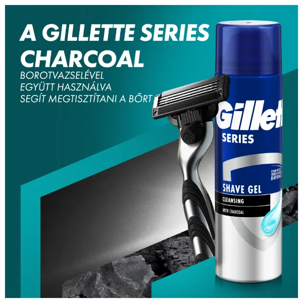 Gillette Mach3 Charcoal Férfi Borotva, 1 db Gillette Borotva, 6 db Borotvabetét termékhez kapcsolódó kép