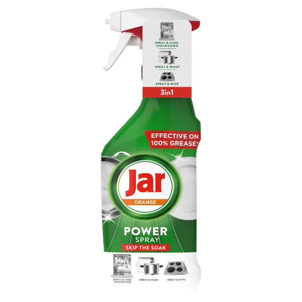 Jar Power Spray, 3 az 1-ben,Könnyű tisztítás és ragyogás az edényekhez és a konyhához,narancs,500 ml termékhez kapcsolódó kép