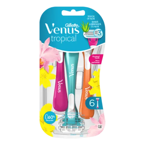 Gillette Venus Tropical eldobható borotva, 6 db/csomag termékhez kapcsolódó kép