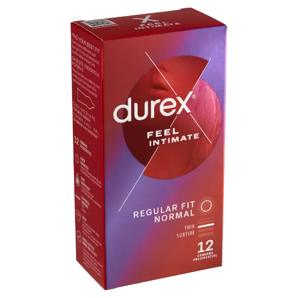 Durex Feel Intimate óvszer 12 db termékhez kapcsolódó kép