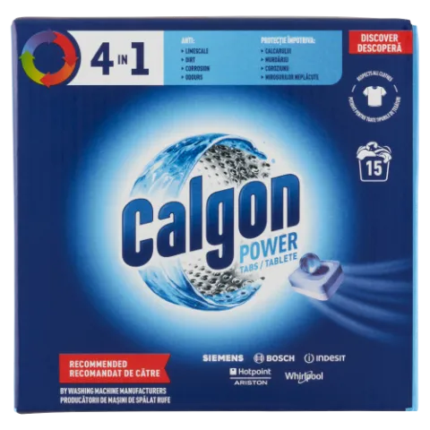 Calgon 4in1 Power vízlágyító tabletta 15 db termékhez kapcsolódó kép