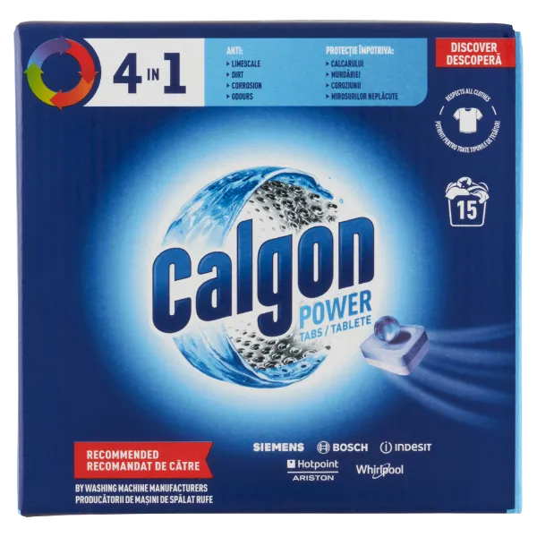 Calgon 4in1 Power vízlágyító tabletta 15 db termékhez kapcsolódó kép