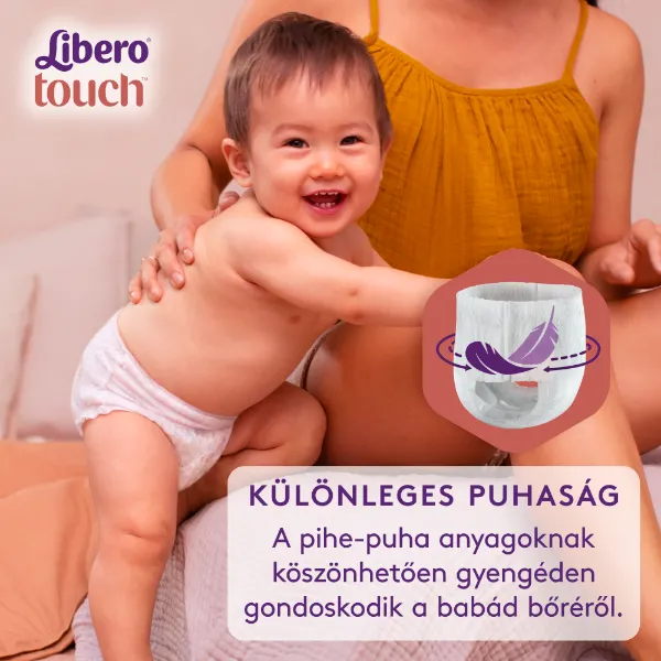 Libero Touch egyszerhasználatos bugyipelenka, méret: 3, 5-9 kg, 36 db termékhez kapcsolódó kép