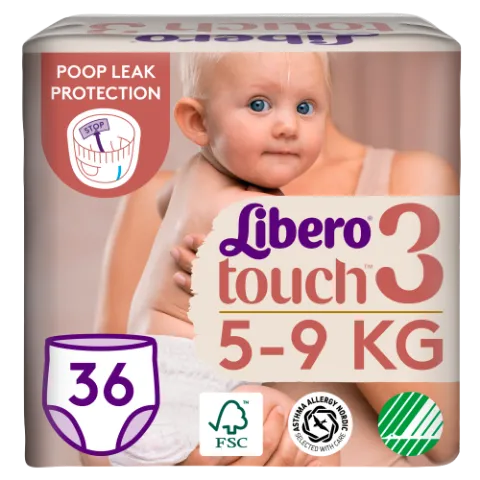 Libero Touch egyszerhasználatos bugyipelenka, méret: 3, 5-9 kg, 36 db termékhez kapcsolódó kép