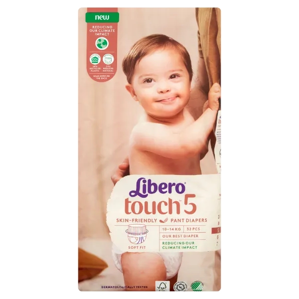 Libero Touch egyszerhasználatos bugyipelenka, méret: 5, 10-14 kg, 32 db termékhez kapcsolódó kép