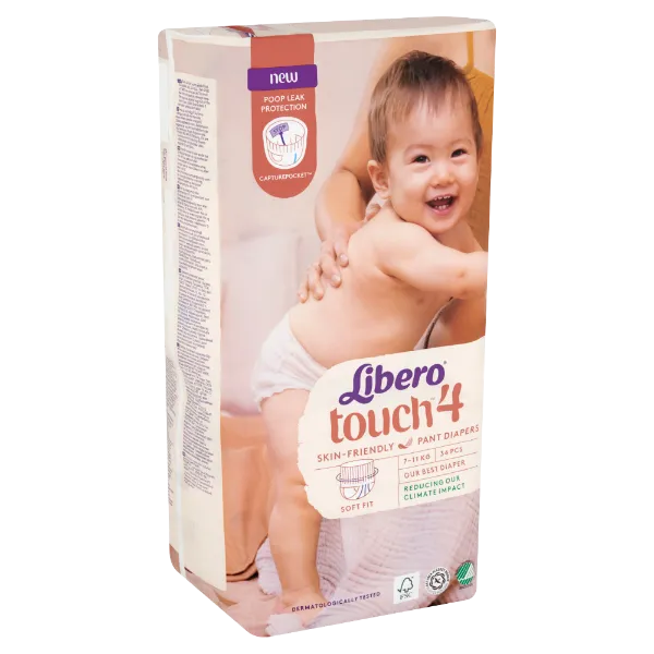 Libero Touch egyszerhasználatos bugyipelenka, méret: 4, 7-11 kg, 34 db termékhez kapcsolódó kép