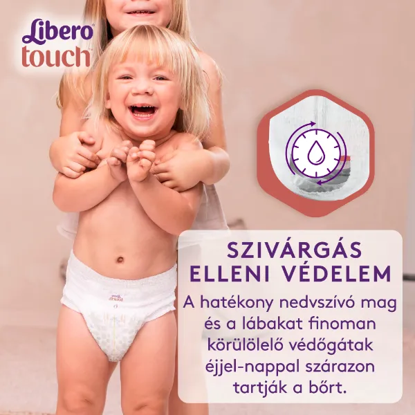 Libero Touch egyszerhasználatos bugyipelenka, méret: 4, 7-11 kg, 34 db termékhez kapcsolódó kép