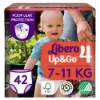 Libero Up&Go egyszerhasználatos bugyipelenka, méret: 4, 7-11 kg, 42 db termékhez kapcsolódó kép