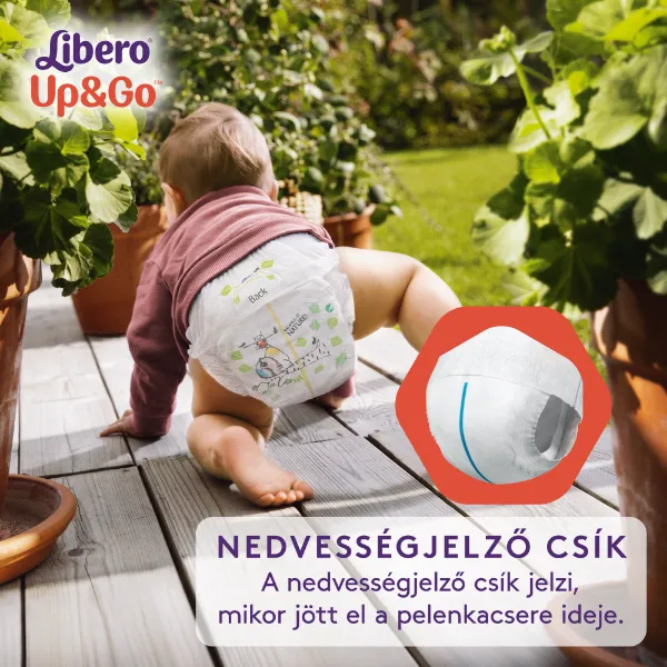 Libero Up&Go egyszerhasználatos bugyipelenka, méret: 5, 10-14 kg, 38 db termékhez kapcsolódó kép