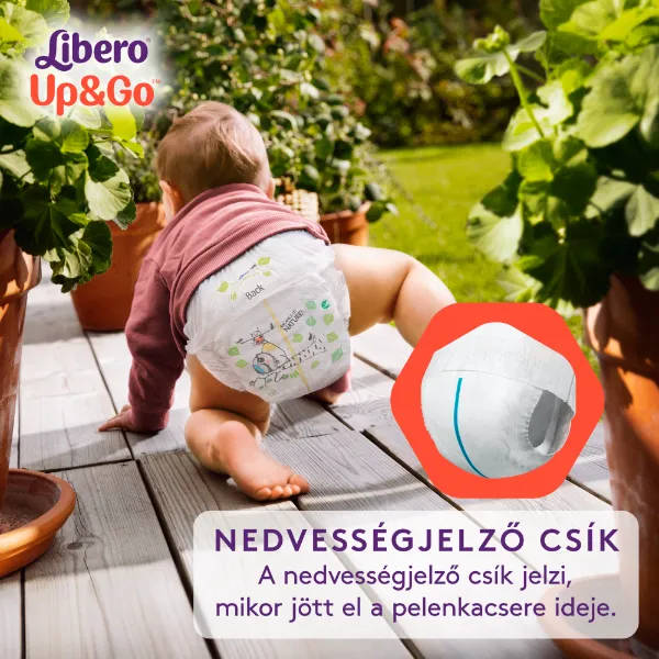 Libero Up&Go egyszerhasználatos bugyipelenka, méret: 6, 13-20 kg, 34 db termékhez kapcsolódó kép