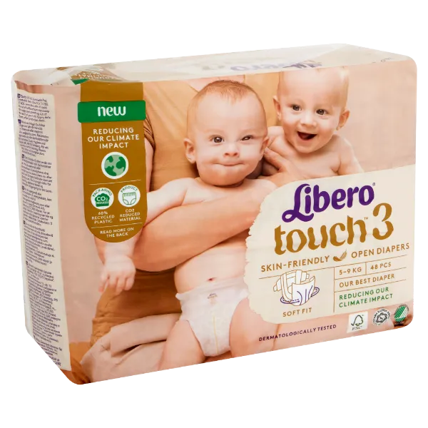 Libero Touch egyszerhasználatos pelenkanadrág, méret: 3, 5-9 kg, 48 db termékhez kapcsolódó kép