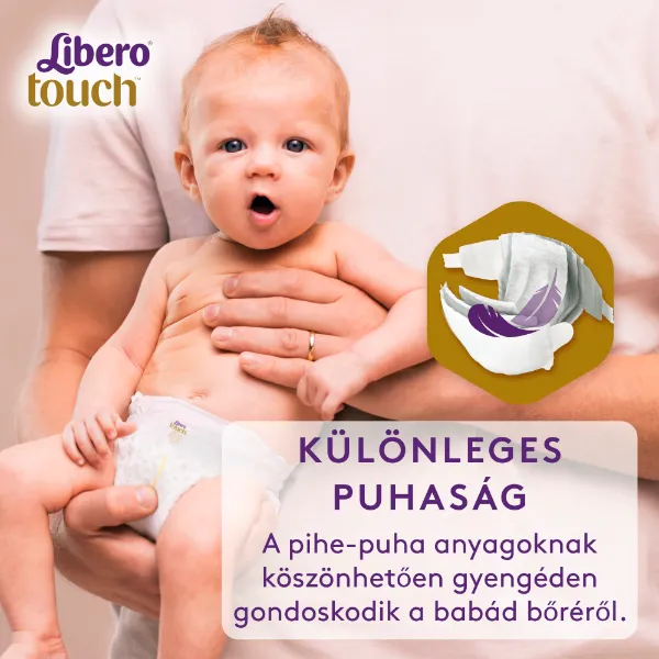 Libero Touch egyszerhasználatos pelenkanadrág, méret: 3, 5-9 kg, 48 db termékhez kapcsolódó kép