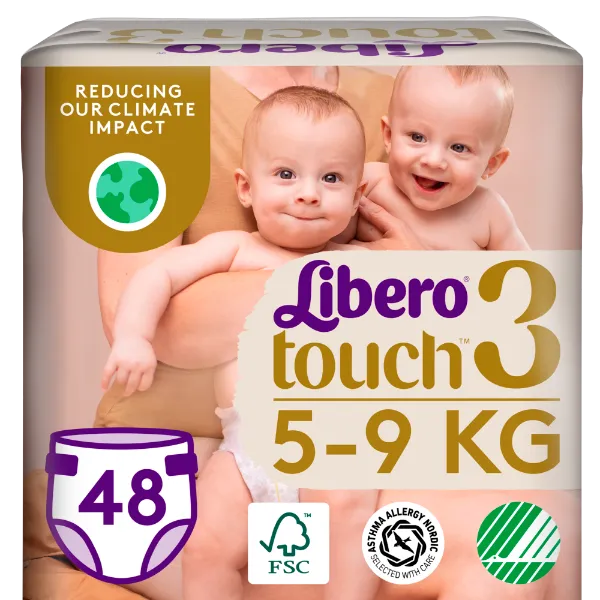 Libero Touch egyszerhasználatos pelenkanadrág, méret: 3, 5-9 kg, 48 db termékhez kapcsolódó kép