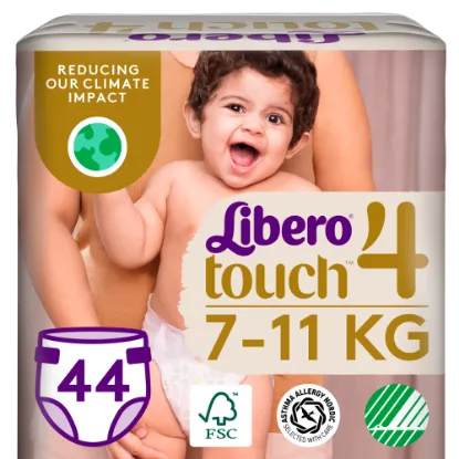 Libero Touch egyszerhasználatos pelenkanadrág, méret: 4, 7-11 kg, 44 db termékhez kapcsolódó kép