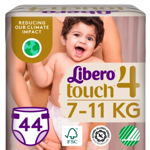 Libero Touch egyszerhasználatos pelenkanadrág, méret: 4, 7-11 kg, 44 db termékhez kapcsolódó kép