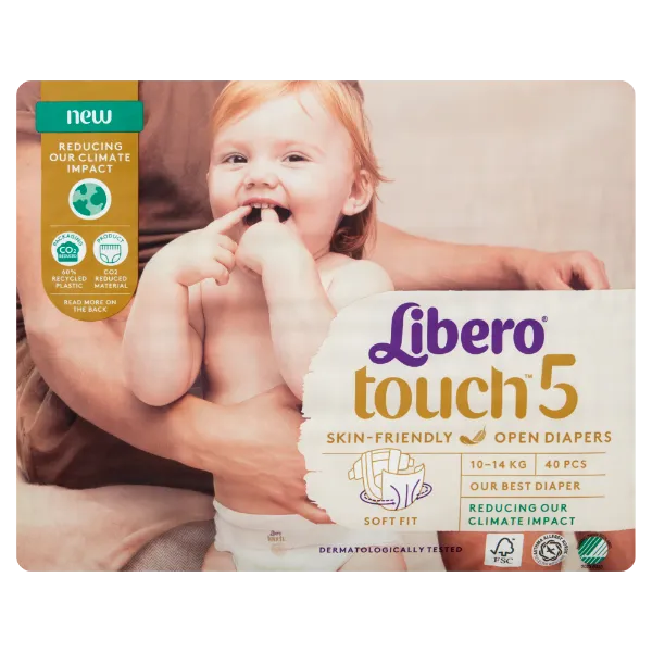 Libero Touch egyszerhasználatos pelenkanadrág, méret: 5, 10-14 kg, 40 db termékhez kapcsolódó kép