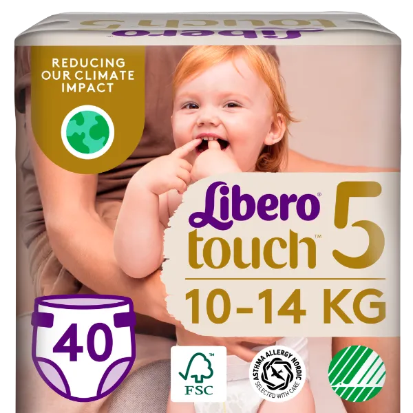 Libero Touch egyszerhasználatos pelenkanadrág, méret: 5, 10-14 kg, 40 db termékhez kapcsolódó kép