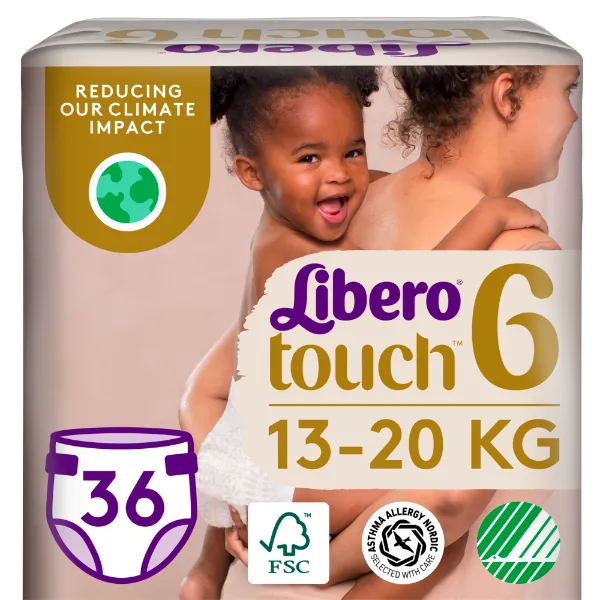 Libero Touch egyszerhasználatos pelenkanadrág, méret: 6, 13-20 kg, 36 db termékhez kapcsolódó kép